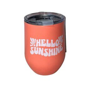 Modern Expressions Stainless Steel Wine Tumbler with Lid NEW 11.8 oz